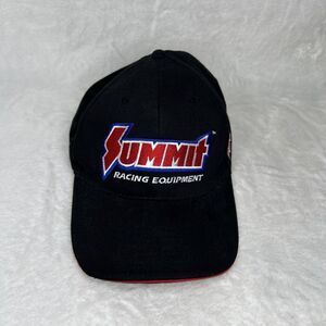 Summit Racing Equipment Baseball Cap Hat Mens Black OS Curved Brim Adjustable